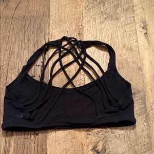 Lululemon athletica Black Strappy Sports Bra